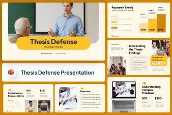 Thesis Defends PowerPoint Template